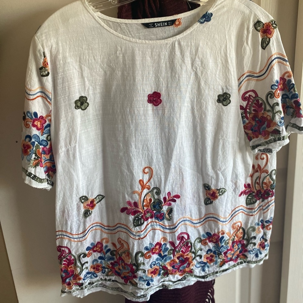 Floral Embroidered Top